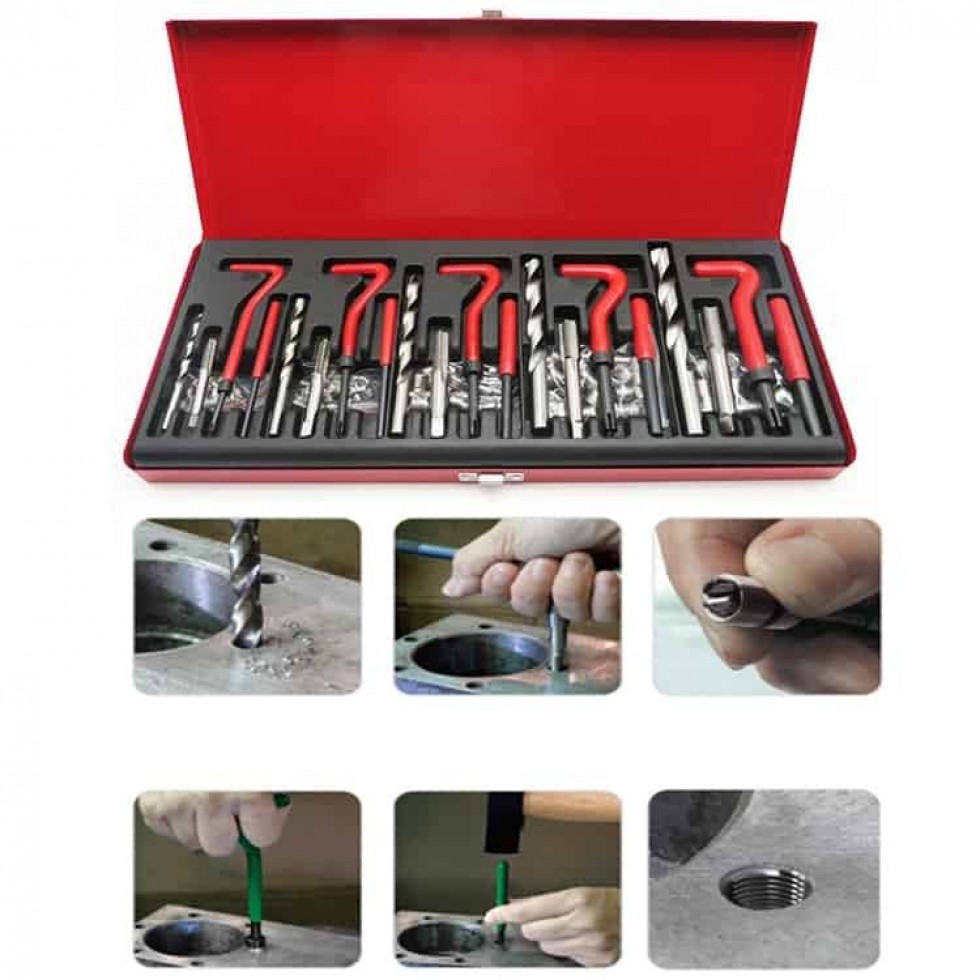 Комплект за Възстановяване на Резби 131 части Метчици М5 М6 М8 М10 М12 MAR-POL Комплект за Възстановяване на Резби 131 части Метчици М5 М6 М8 М10 М12 MAR-POL