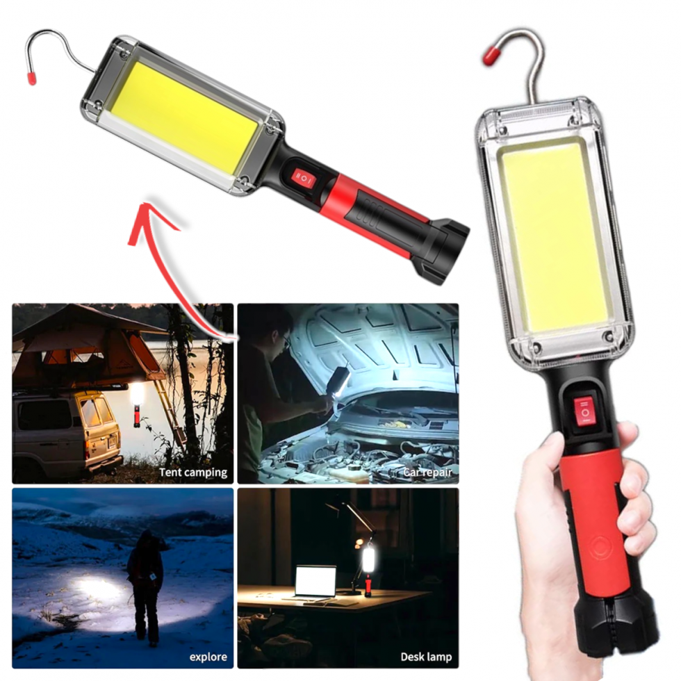 LED Акумулаторна Работна Лампа с Магнит и Кука BUL 2831 LED Акумулаторна Работна Лампа с Магнит и Кука BUL 2831