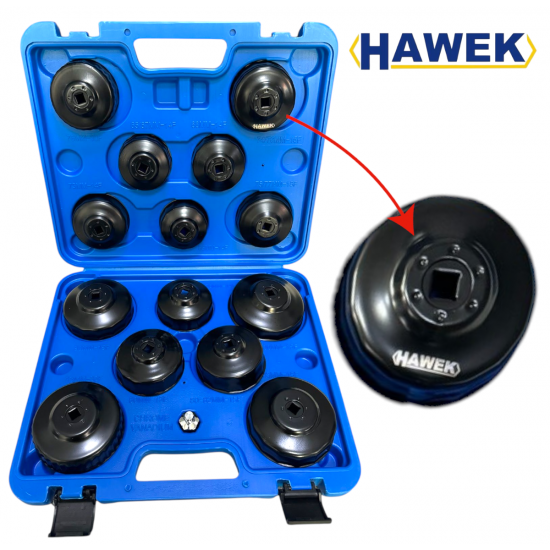 Чашки за Маслени Филтри Комплект 15 части HAWEK