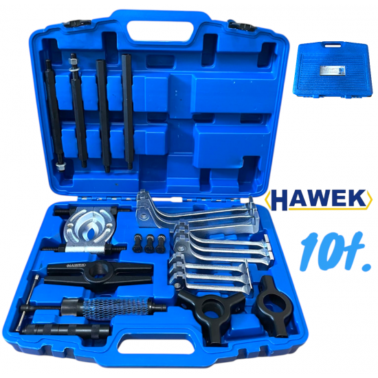 ХИДРАВЛИЧЕН КОМПЛЕКТ СКОБИ И СЕПАРАТОР ЗА ЛАГЕРИ 10 ТОНА HAWEK HW-1097