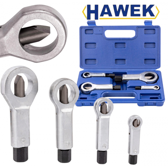ГАЙКОЦЕП КОМПЛЕКТ 4 ЧАСТИ HAWEK HW-1141 Гайкоцепи