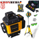 4D Лазерен Нивелир с 16 линии KRONBERG 4Д със сензор индикация на батерия + тринога 4D Лазерен Нивелир с 16 линии KRONBERG 4Д със сензор индикация на батерия + тринога