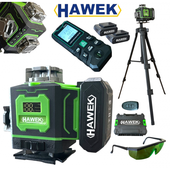 4Д ЛАЗЕРЕН НИВЕЛИР ПРОФЕСИОНАЛЕН 4D 16 ЛИНИИ + ЛАЗЕРНА РОЛЕТКА HAWEK 50 МЕТРА 4Д ЛАЗЕРЕН НИВЕЛИР ПРОФЕСИОНАЛЕН 4D 16 ЛИНИИ + ЛАЗЕРНА РОЛЕТКА HAWEK 50 МЕТРА