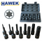 УДАРНИ БИТОВЕ КОМПЛЕКТ ВЛОЖКИ 1/2 – ТОРКС 10 ЧАСТИ HAWEK HW-2051