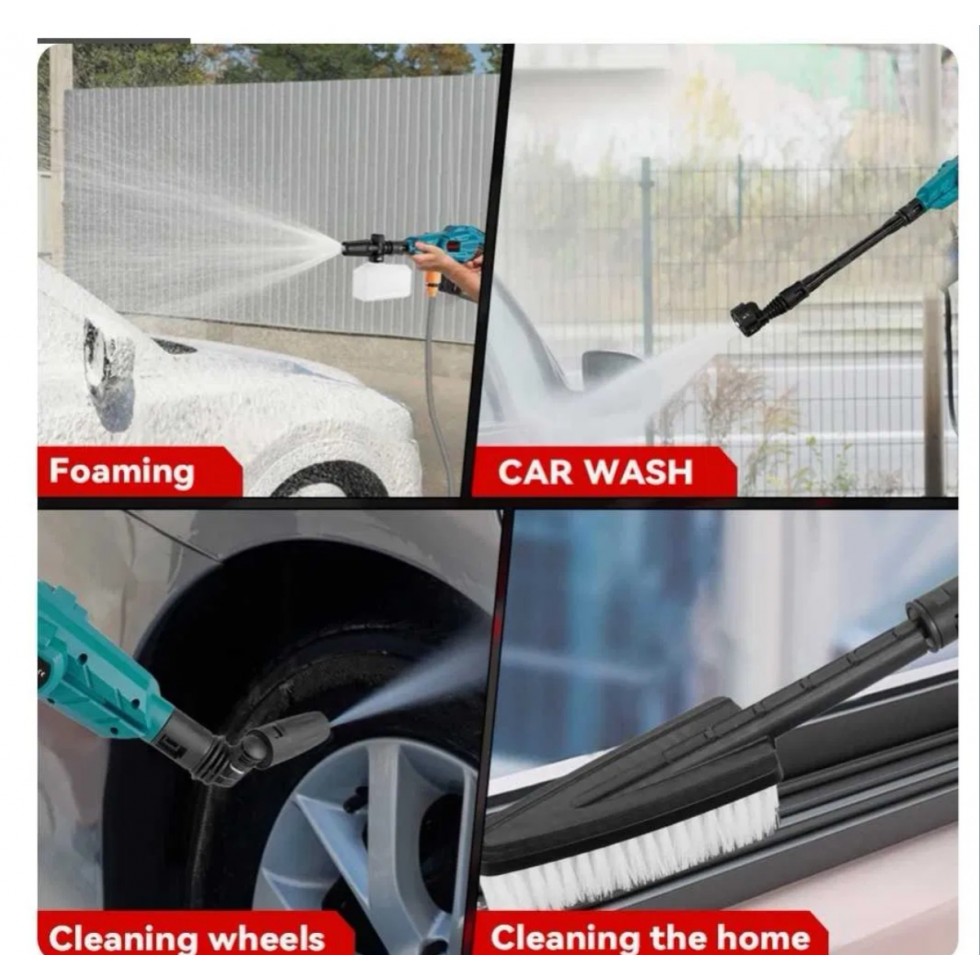 Водоструйка Безчеткова Акумулаторна 6в1 36V 8,0AH KRAFTROYAL 200bar 3500W с Дисплей Пръскачка с 6 накрайника 2 Батерии Водоструйка Безчеткова Акумулаторна 6в1 36V 8,0AH KRAFTROYAL 200bar 3500W с Дисплей Пръскачка с 6 накрайника 2 Батерии