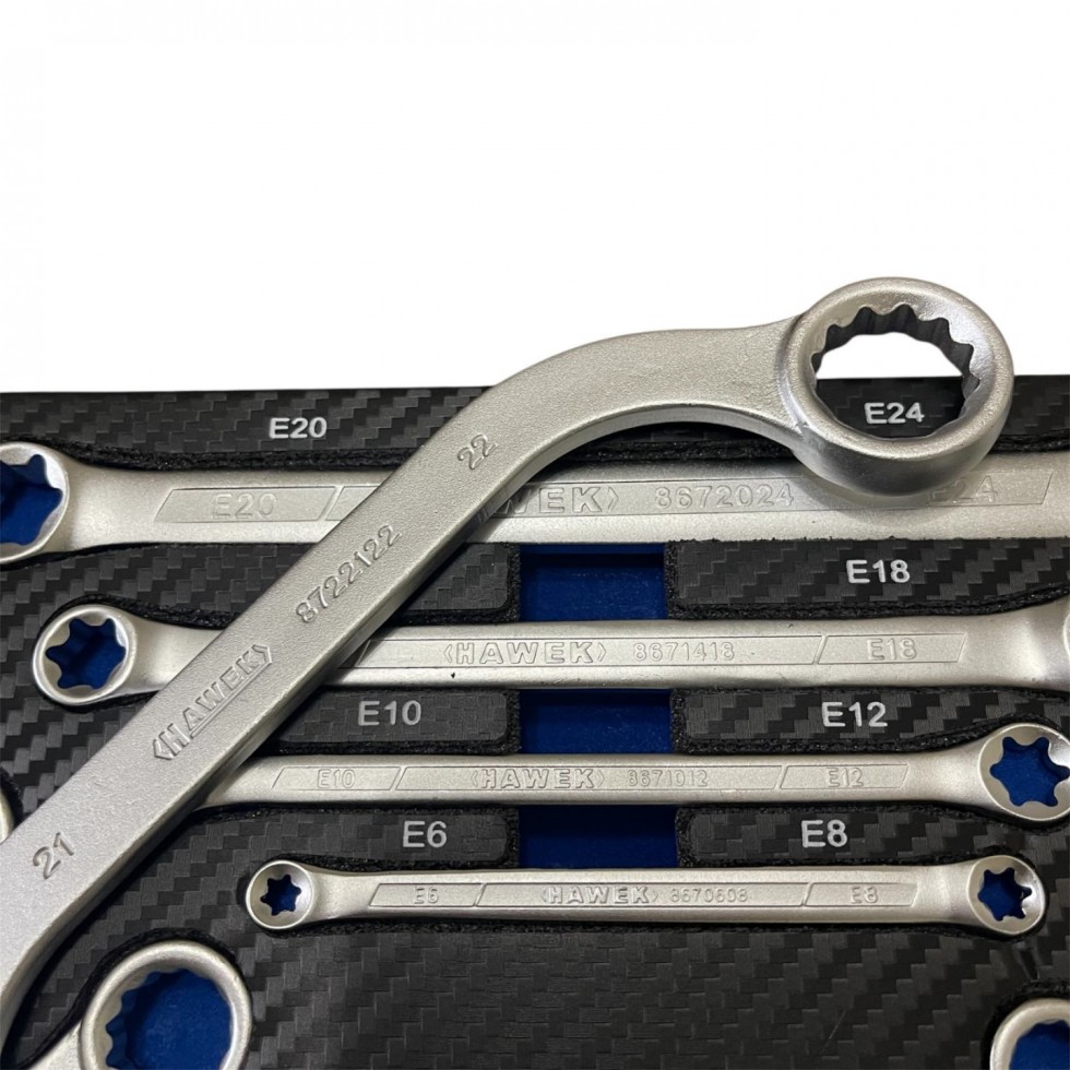 КЛЮЧОВЕ S - ОБРАЗНИ С - ОБРАЗНИ Е-Torx СПЕЦИАЛНИ КЛЮЧОВЕ КОМПЛЕКТ 14части HAWEK HW-2054 КЛЮЧОВЕ S - ОБРАЗНИ С - ОБРАЗНИ Е-Torx СПЕЦИАЛНИ КЛЮЧОВЕ КОМПЛЕКТ 14части HAWEK HW-2054