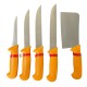 Комплект Професионални Месарски Ножове и Сатър 5 броя STAHLMAYER Exclusive  + Подарък