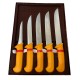 Комплект Професионални Месарски Ножове 5 броя STAHLMAYER Exclusive + Подарък