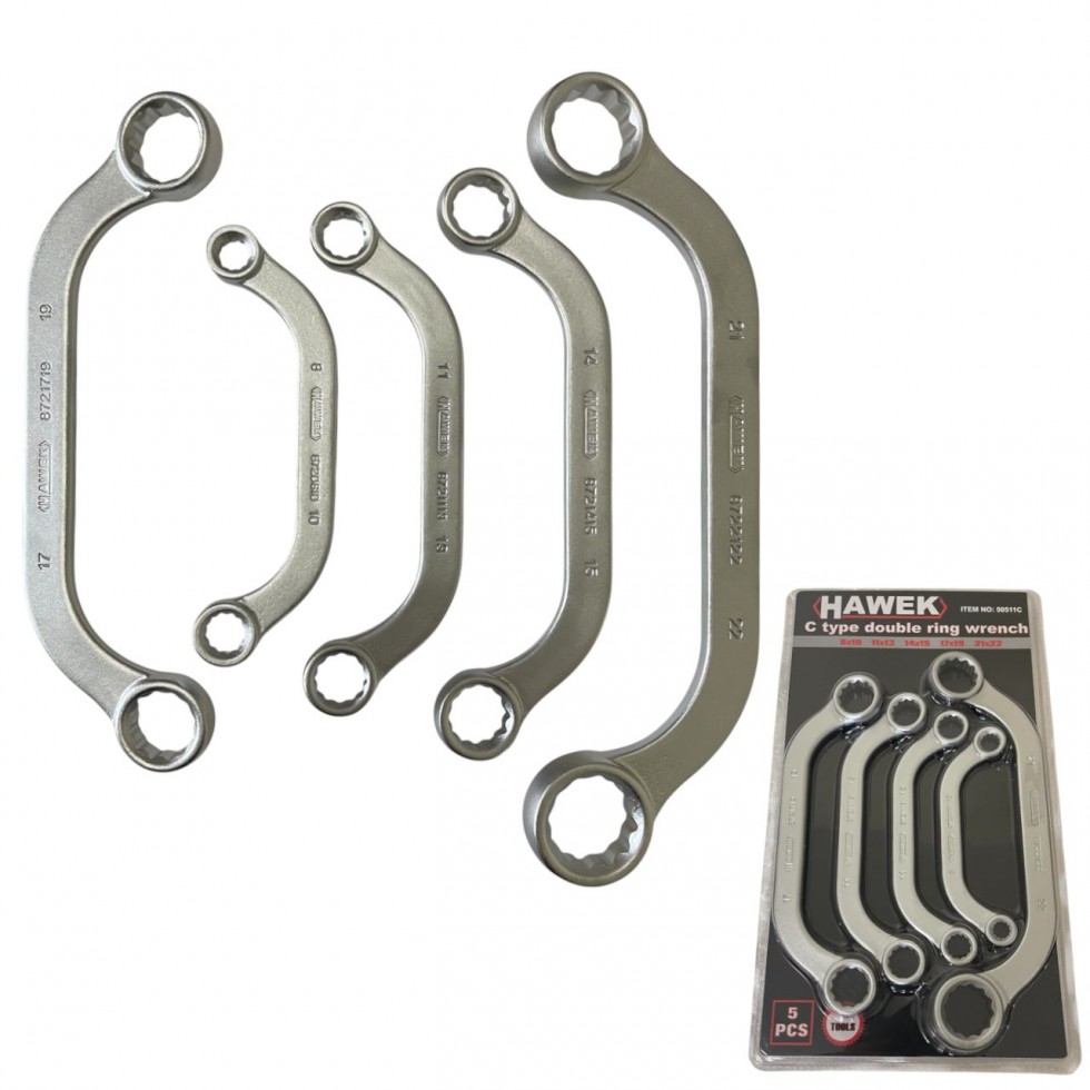 КОМПЛЕКТ ИЗВИТИ С - ОБРАЗНИ КЛЮЧОВЕ ЛУЛА HAWEK 50511C КОМПЛЕКТ ИЗВИТИ С - ОБРАЗНИ КЛЮЧОВЕ ЛУЛА HAWEK 50511C
