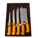 Комплект Професионални Месарски Ножове и Сатър 5 броя STAHLMAYER Exclusive  + Подарък
