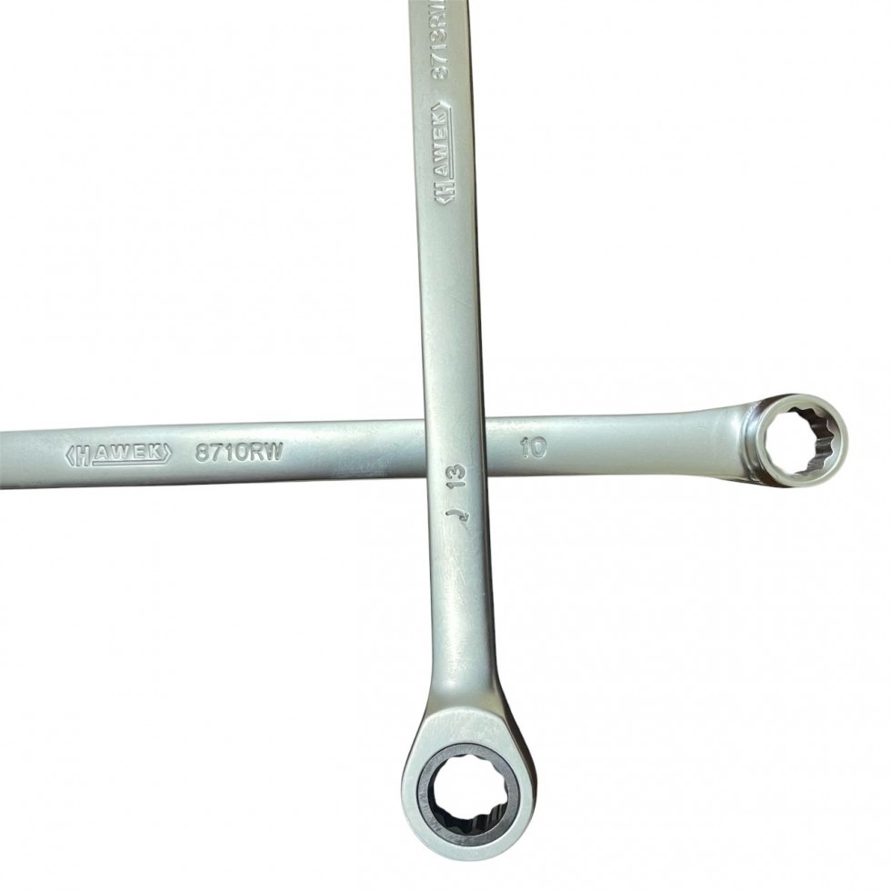 Удължени Ключове Прави Лули с Тресчотка 8-19мм HAWEK 51022RW Удължени Ключове Прави Лули с Тресчотка 8-19мм HAWEK 51022RW