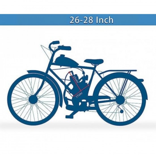 Бензинов Двигател за Велосипед 100 Кубика Велодвигател за Колело ТАЙГА Двутактов