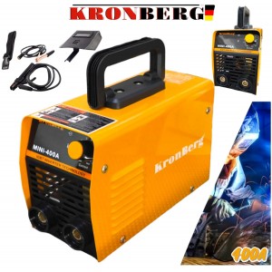 ЕЛЕКТРОЖЕН ИНВЕРТОРЕН 400А С ДИСПЛЕЙ KRONBERG IGBN INVERTER до 5мм Заваряване Заваръчен Апарат + Соларни Очила за Заваряване 2025г.