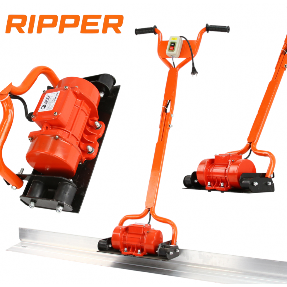 ВИБРОМАСТАР ЕЛЕКТРИЧЕСКИ ЗА БЕТОН С ЛЕНТА 1.5 М 14 СМ RIPPER ВИБРО МАСТАР ВИБРОМАСТАР ЕЛЕКТРИЧЕСКИ ЗА БЕТОН С ЛЕНТА 1.5 М 14 СМ RIPPER ВИБРО МАСТАР