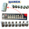 КЛЮЧ ЗА КАРТЕР 8 броя 1/2“ 8-19ММ Релса Ключове Професионален Комплект HAWEK HW-4118MR