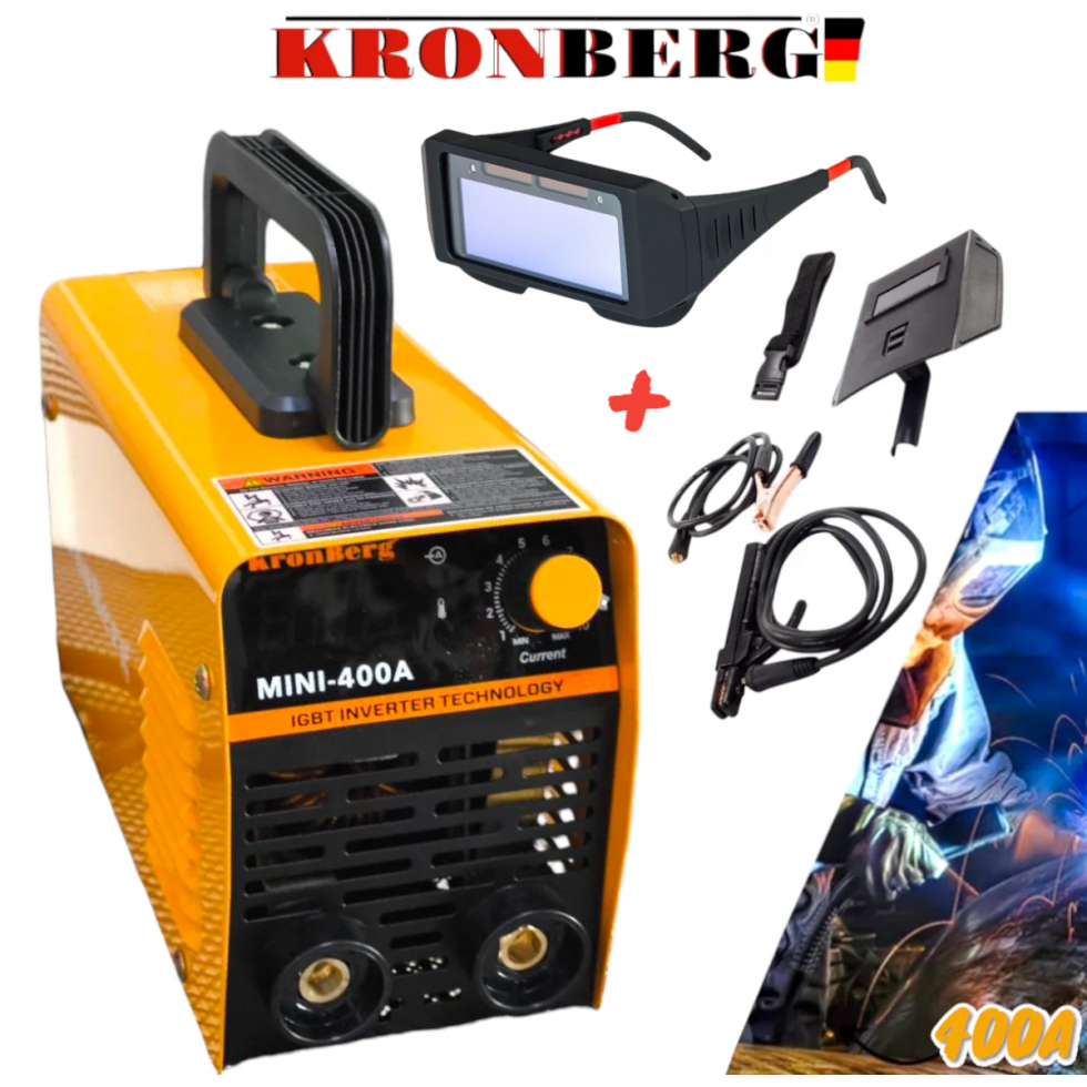 ЕЛЕКТРОЖЕН ИНВЕРТОРЕН 400А С ДИСПЛЕЙ KRONBERG IGBN INVERTER до 5мм Заваряване Заваръчен Апарат + Соларни Очила за Заваряване 2025г. ЕЛЕКТРОЖЕН ИНВЕРТОРЕН 400А С ДИСПЛЕЙ KRONBERG IGBN INVERTER до 5мм Заваряване Заваръчен Апарат + Соларни Очила за Заваряване 2025г.