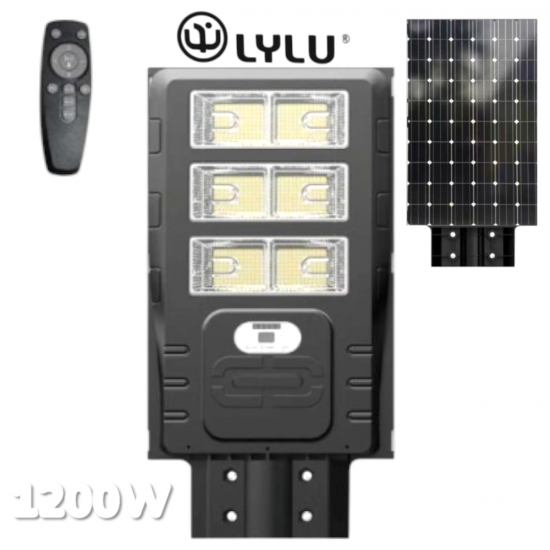 Улична Соларна LED Лампа 1200W LYLU Прожектор 6 Секции Улична Соларна LED Лампа 1200W LYLU Прожектор 6 Секции