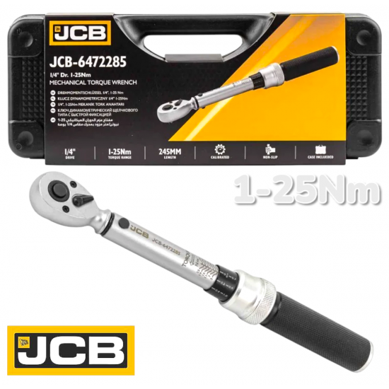 Динамометричен Ключ JCB 1/4″ 1-25 Nm JCB-6472285