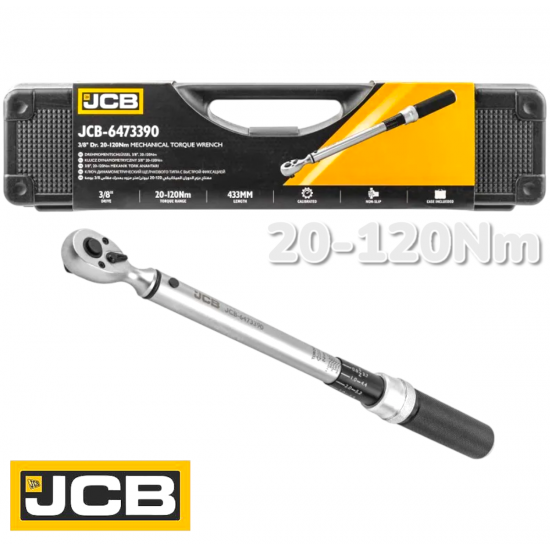 Динамометричен Ключ JCB 3/8″ 20-120 Nm JCB-647339