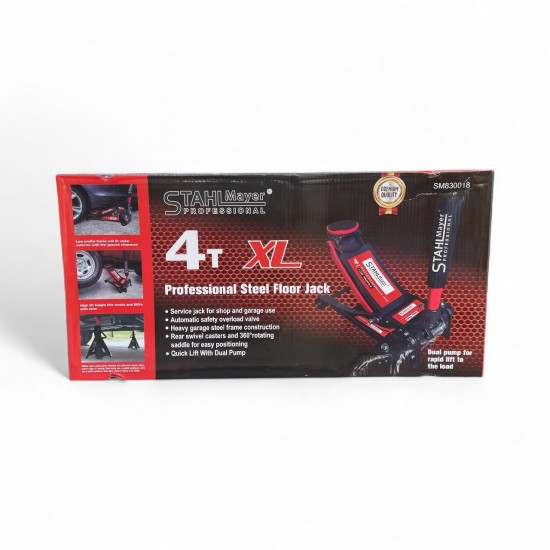 Нископрофилен Крик 4 тона Крокодил STAHLMAYER - XL 83-505мм с 2 помпи Нископрофилен Крик 4 тона Крокодил STAHLMAYER - XL 83-505мм с 2 помпи