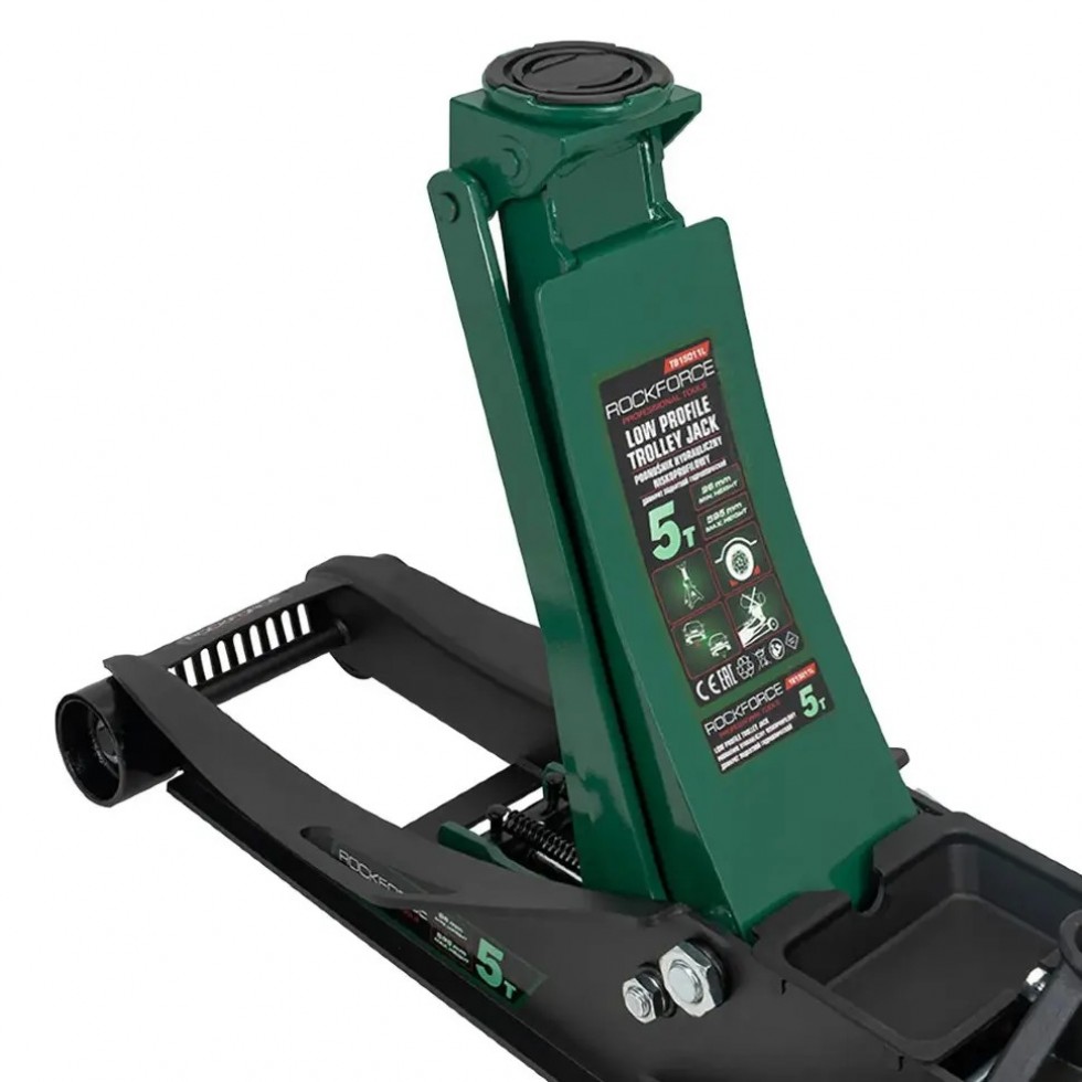 Професионален Хидравличен Крик „Крокодил“ ROCKFORCE 5 тона Нископрофилен с педал и двойна помпа 96–595мм Професионален Хидравличен Крик „Крокодил“ ROCKFORCE 5 тона Нископрофилен с педал и двойна помпа 96–595мм