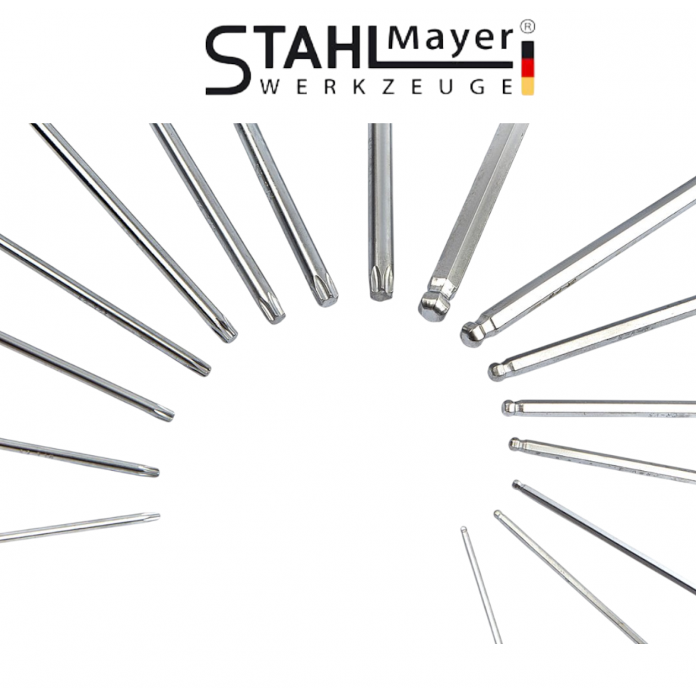 КОМПЛЕКТ ШЕСТОГРАМИ И ТОРКСОВЕ С РЪКОХВАТКА 16 ЧАСТИ STAHLMAYER КОМПЛЕКТ ШЕСТОГРАМИ И ТОРКСОВЕ С РЪКОХВАТКА 16 ЧАСТИ STAHLMAYER