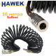 Спирален Маркуч Полиуретанов за Въздух с Бързи Връзки HAWEK 10 метра 5х8мм Спирален Маркуч Полиуретанов за Въздух с Бързи Връзки HAWEK 10 метра 5х8мм
