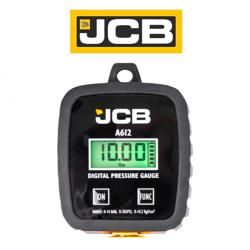 ПНЕВМАТИЧЕН ПИСТОЛЕТ ЗА ПОМПАНЕ НА ГУМИ С ДИГИТАЛЕН МАНОМЕТЪР LCD ДИСПЛЕЙ 0-14BAR JCB A612