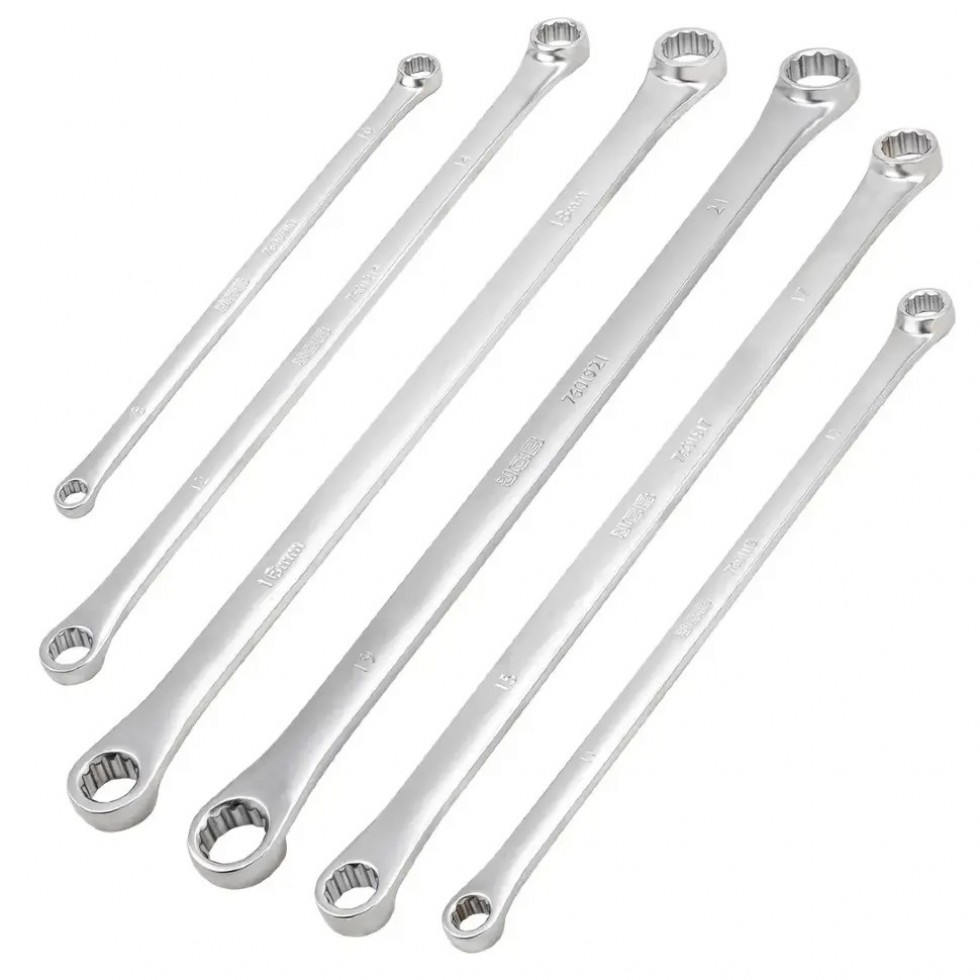 Дълги Прави Звездогаечни Ключове JCB XL – Комплект 6 броя. 8–21мм Дълги Прави Звездогаечни Ключове JCB XL – Комплект 6 броя. 8–21мм