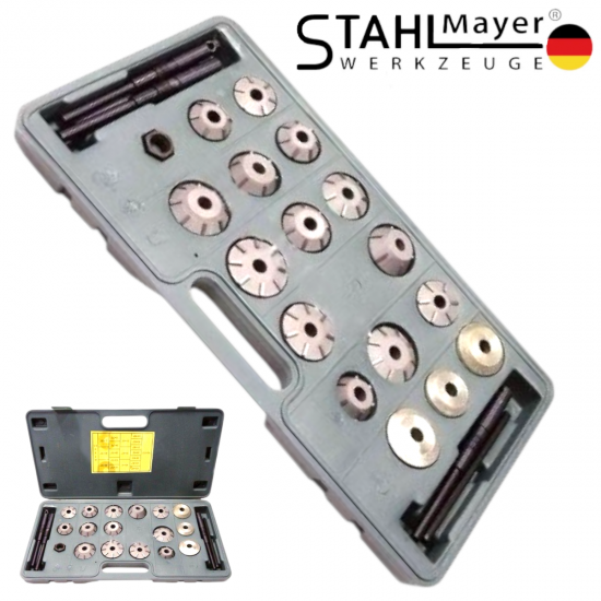 КОМПЛЕКТ ФРЕЗИ ЗА ШЛАЙФАНЕ НА ЛЕГЛА НА КЛАПАНИ STAHLMAYER