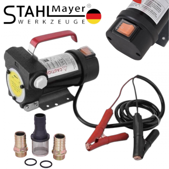 ПОМПА ЗА ГОРИВО ТРАНСФЕР НА ГОРИВО И МАСЛО 12V STAHLMAYER ПОМПА ЗА ГОРИВО ТРАНСФЕР НА ГОРИВО И МАСЛО 12V STAHLMAYER