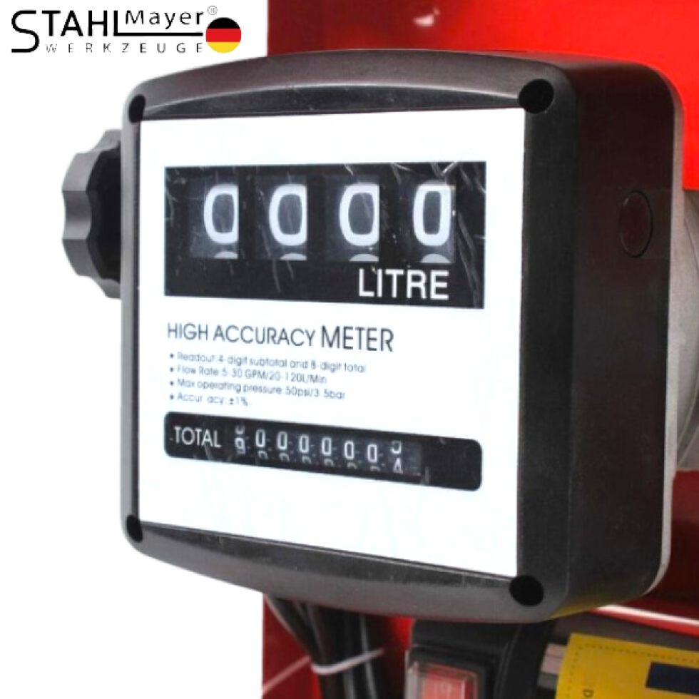 Електрическа Помпа за Източване на Гориво Бензиноколонка с Брояч 12V STAHLMAYER Електрическа Помпа за Източване на Гориво Бензиноколонка с Брояч 12V STAHLMAYER