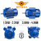 Монофазен Електрически  Двигател Електромотор 1.5KW 2.2KW 3KW 4KW 1500 и 3000 оборота 220V ДРУЖБА със Шайба и Кабели Чугун Медни Намотки