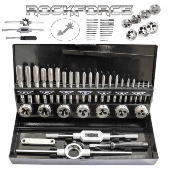 Метчици и Плашки 32 части Комплект ROCKFORCE