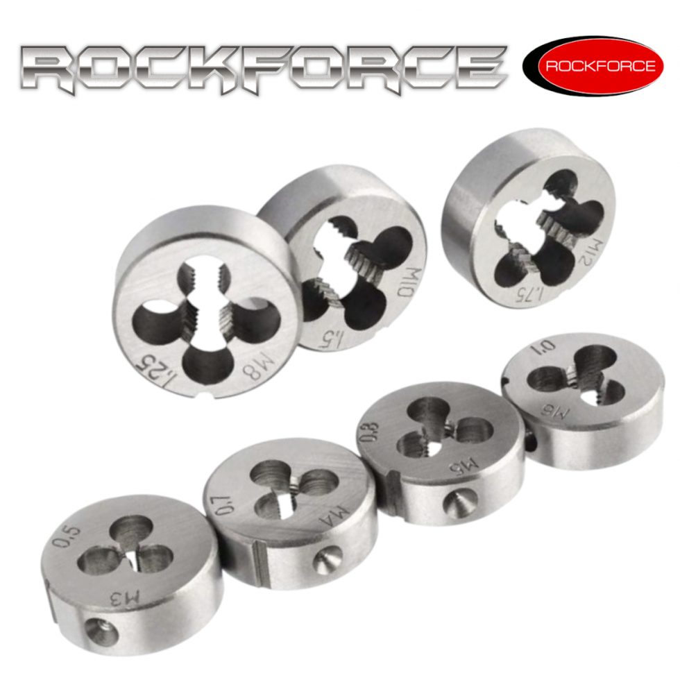 Метчици и Плашки 32 части Комплект ROCKFORCE Метчици и Плашки 32 части Комплект ROCKFORCE