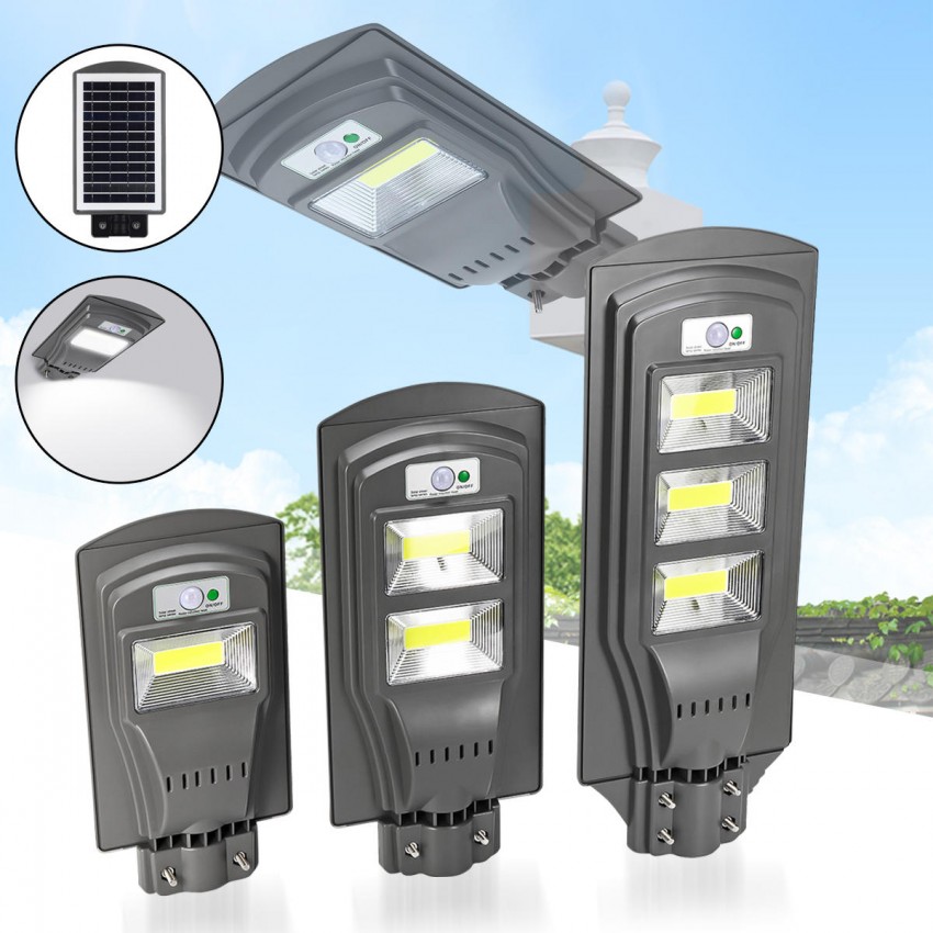 60W Външна Соларна LED лампа със сензор за двжение подходща за улична осветление 60W Външна Соларна LED лампа със сензор за двжение подходща за улична осветление
