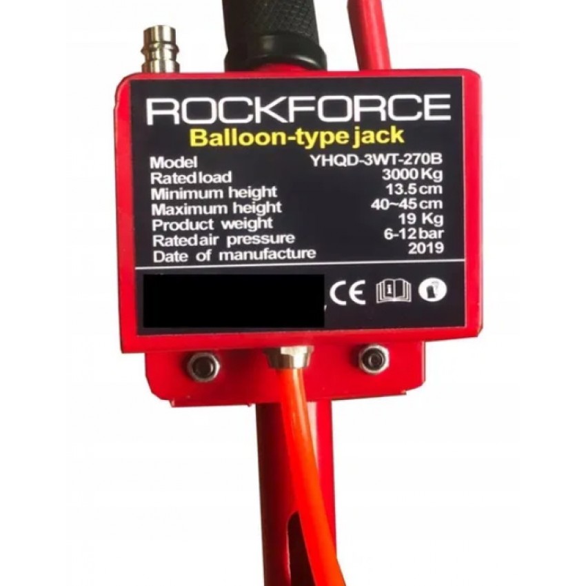 Пневматичен крик с въздушни възглавници 3 тона RockForce Пневматичен крик с въздушни възглавници 3 тона RockForce