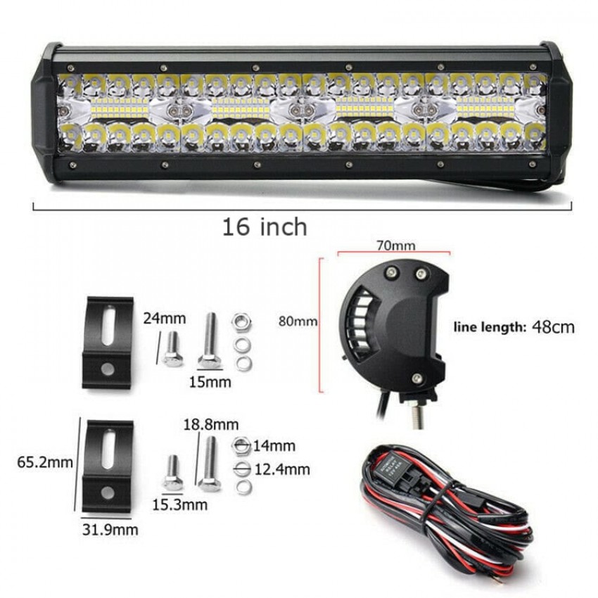 Автомобилен LED бар 240W - Мощен Прожектор за кола Автомобилен LED бар 240W - Мощен Прожектор за кола