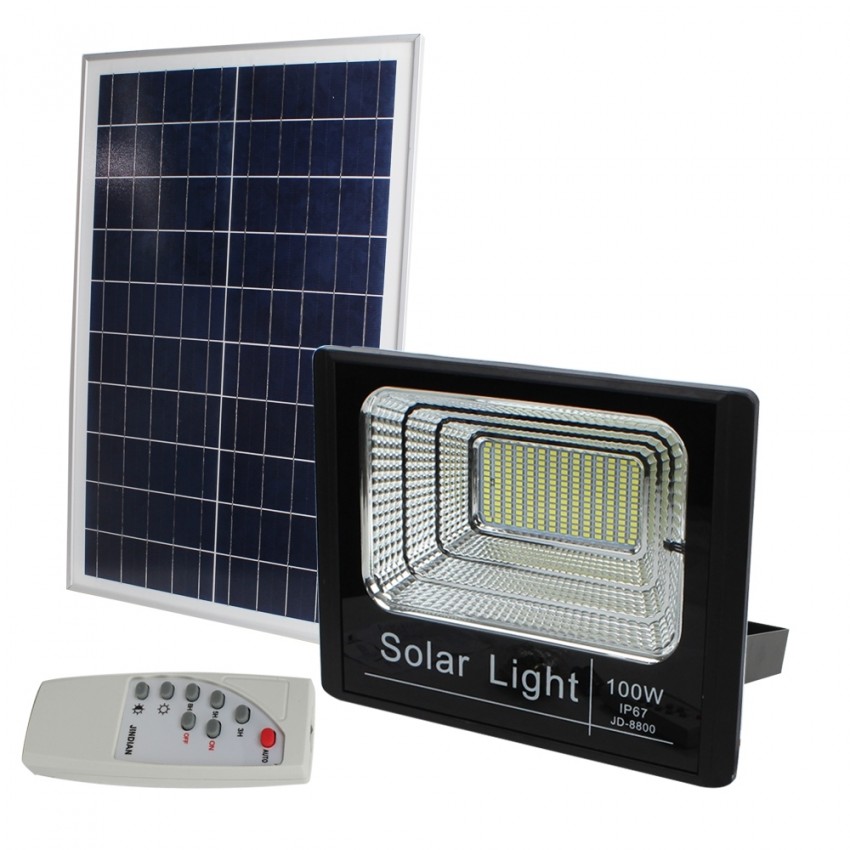 LED лампа със соларен панел 100W подходяща за улично осветление LED лампа със соларен панел 100W подходяща за улично осветление