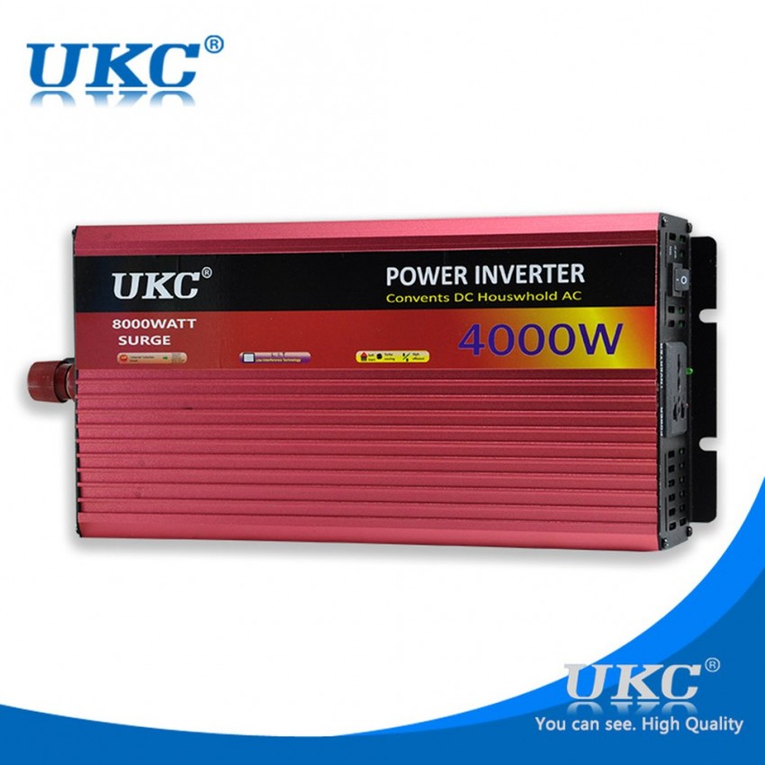 Инвертор на напрежение UKC 4000W 12V / 24V / 220V, Инвертер 4000В Инвертор на напрежение UKC 4000W 12V / 24V / 220V, Инвертер 4000В