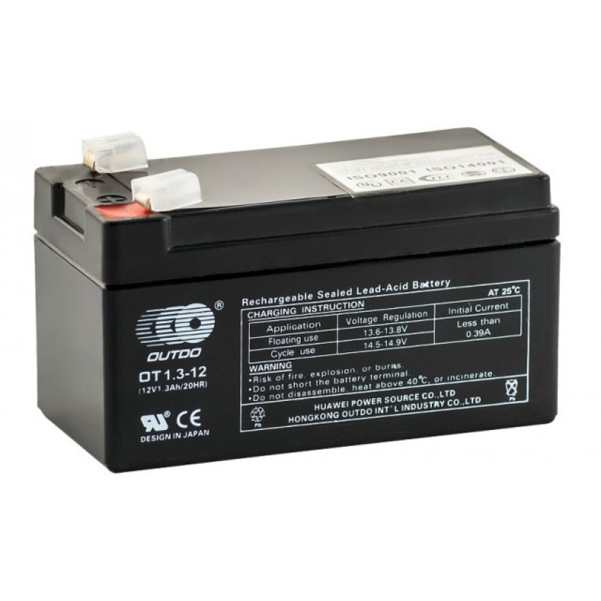 АКУМУЛАТОР, 12V, 1.3AH, ТЯГОВ, OT1.3-12 АКУМУЛАТОР, 12V, 1.3AH, ТЯГОВ, OT1.3-12