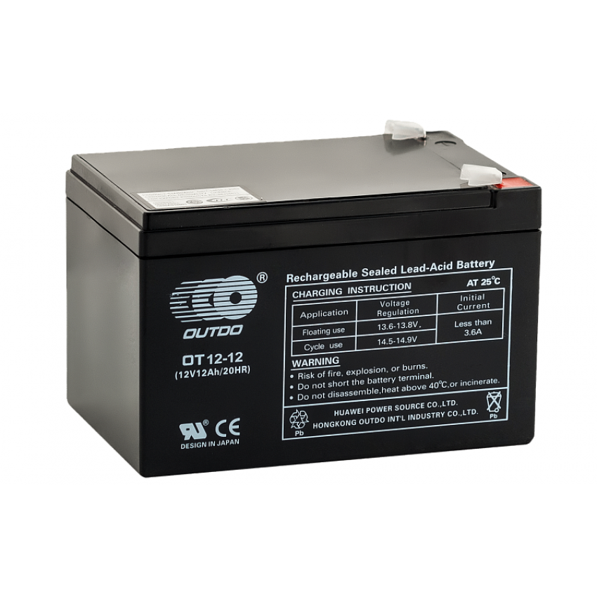 АКУМУЛАТОР, 12V, 12AH, ТЯГОВ, OT12-12 АКУМУЛАТОР, 12V, 12AH, ТЯГОВ, OT12-12