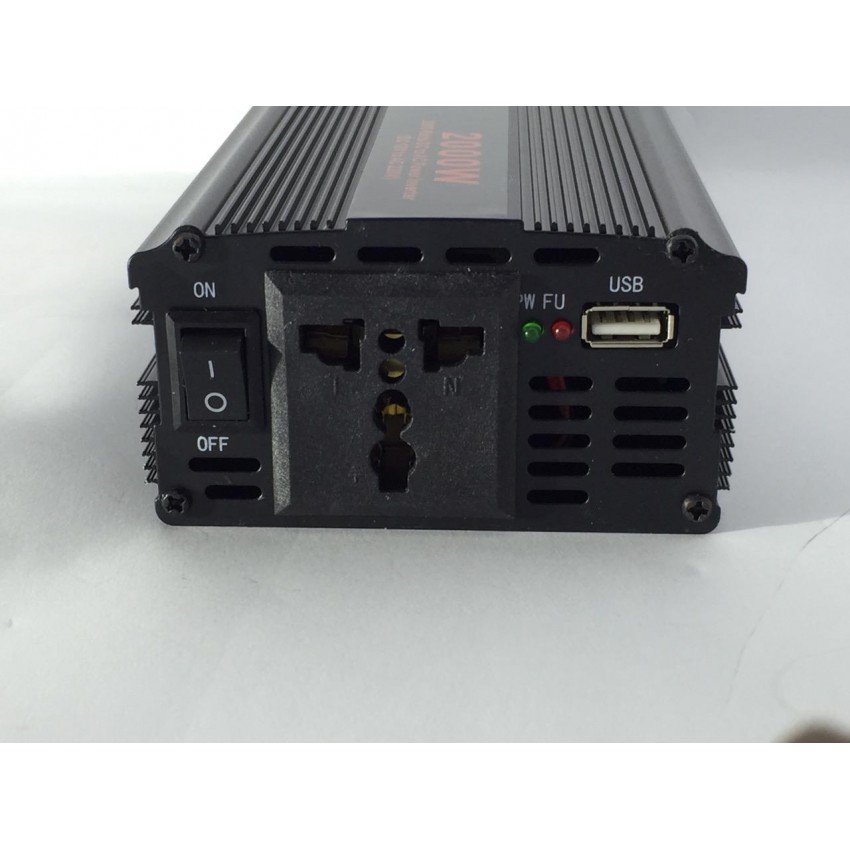 Инвертор на напрежение 2000w Dak за кола/камион 12V / 24V Инвертор на напрежение 2000w Dak за кола/камион 12V / 24V