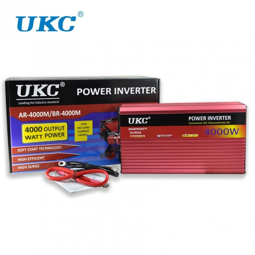 Инвертор на напрежение UKC 4000W 12V / 24V / 220V, Инвертер 4000В Инвертор на напрежение UKC 4000W 12V / 24V / 220V, Инвертер 4000В
