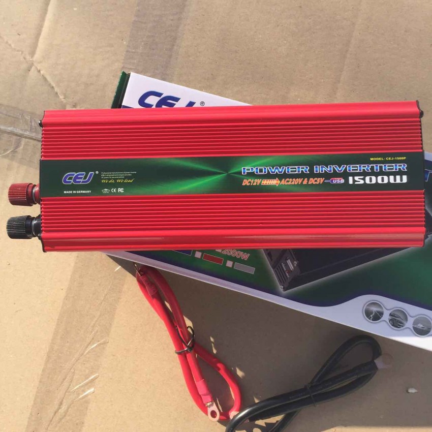НЕМСКИ Инвертор за камион или кола CEJ 12V 24V - 220V, 1500W НЕМСКИ Инвертор за камион или кола CEJ 12V 24V - 220V, 1500W
