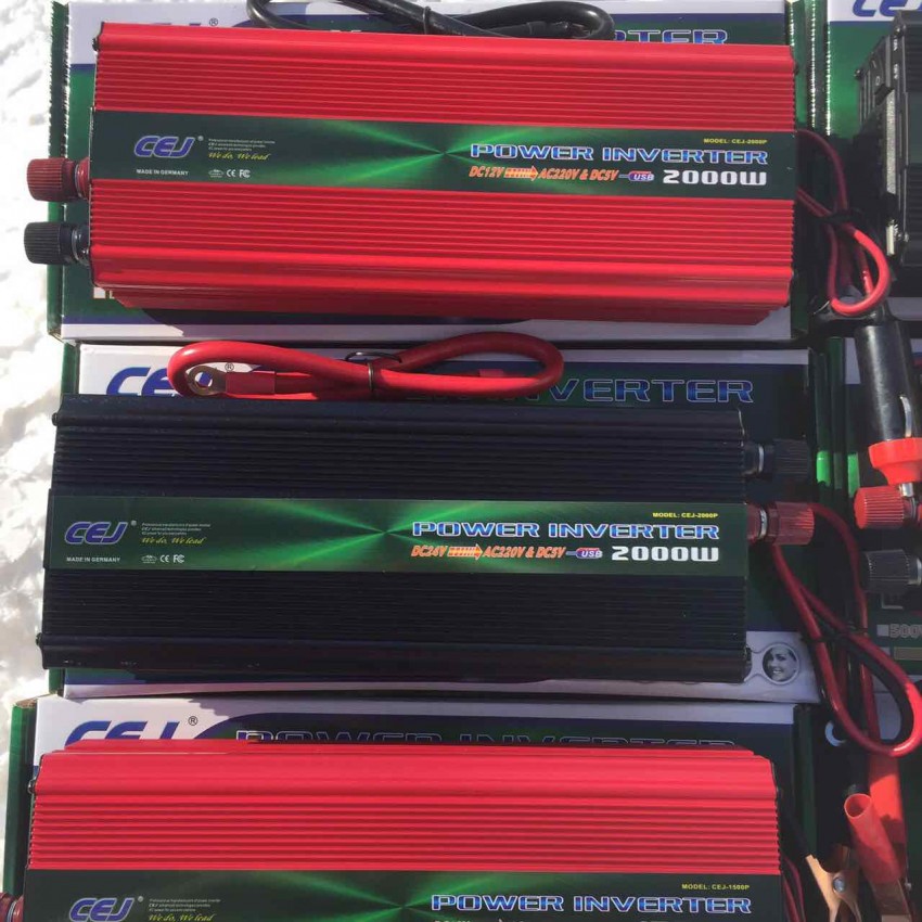 НЕМСКИ Инвертор за камион или кола CEJ 12V 24V - 220V, 2000W НЕМСКИ Инвертор за камион или кола CEJ 12V 24V - 220V, 2000W