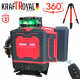 4D Лазерен Нивелир 4Д KRAFTROYAL 360 градуса с 16 линии зелен лазер с Тринога и Дисплей 2 Батерии 4D Лазерен Нивелир 4Д KRAFTROYAL 360 градуса с 16 линии зелен лазер с Тринога и Дисплей 2 Батерии