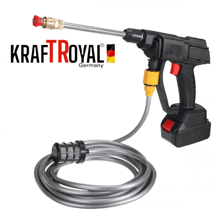 ВОДОСТРУЙКА Акумулаторна 36V 8,0AH KRAFTROYAL 22 бара 2 БАТЕРИИ