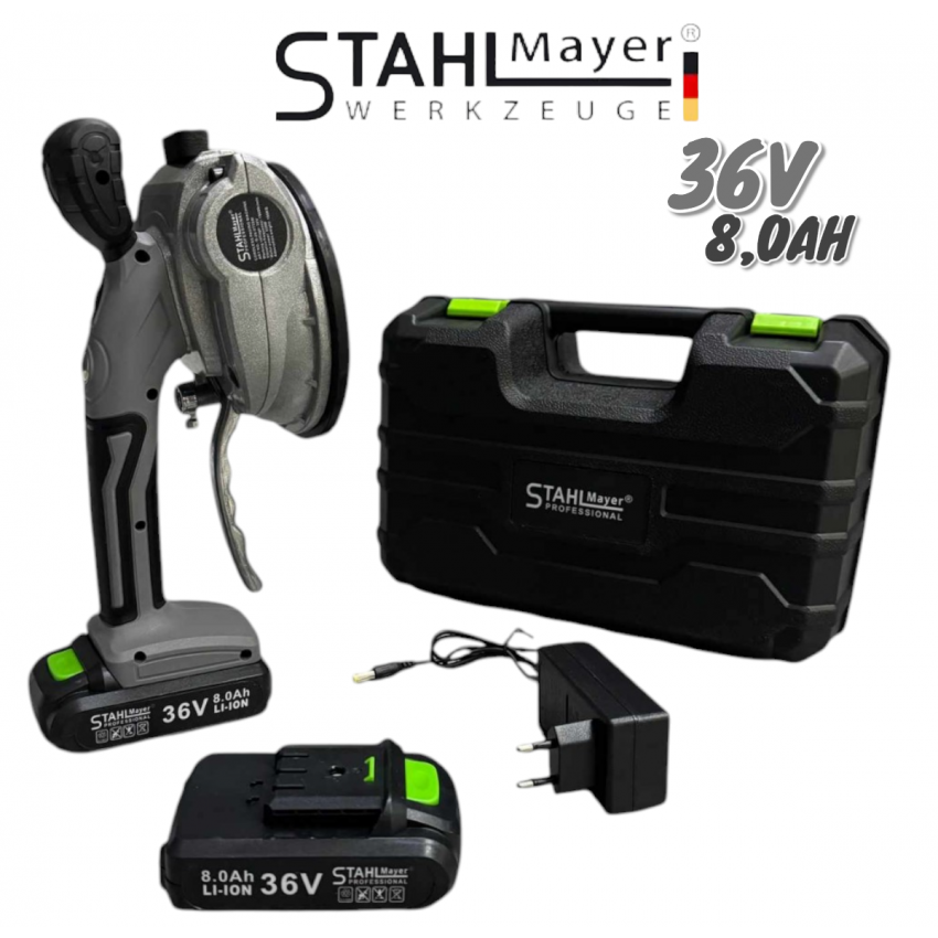 Акумулаторна Вендуза за Плочки Безжична 36V 8AH вибратор STAHL MAYER GERMANY