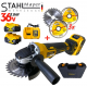 Акумулаторен Ъглошлайф 36V 8,0AH 125mm с ПОДАРЪК 3 броя диск за дърво безчетков Акумулаторен Ъглошлайф 36V 8,0AH 125mm с ПОДАРЪК 3 броя диск за дърво безчетков
